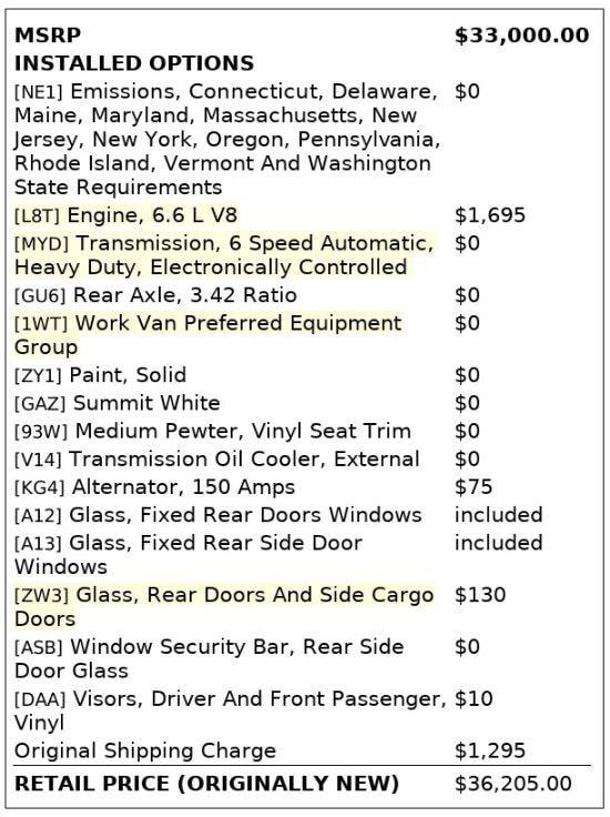 Used 2021 GMC Savana 2500 RWD image 4