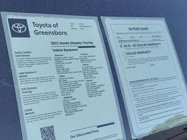 Used 2022 Honda Odyssey Touring image 40