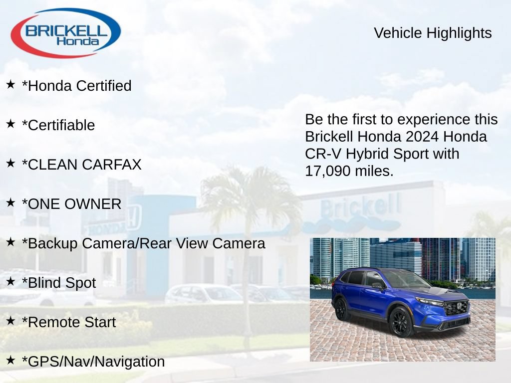 Certified 2024 Honda CR-V Sport image 9