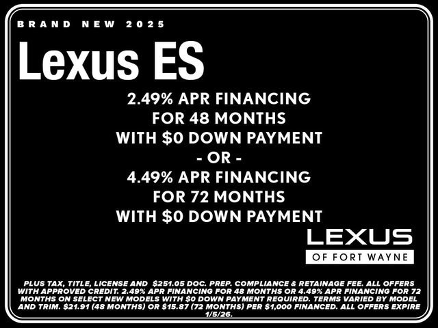 New 2025 Lexus ES 350 w/ Premium Package image 6