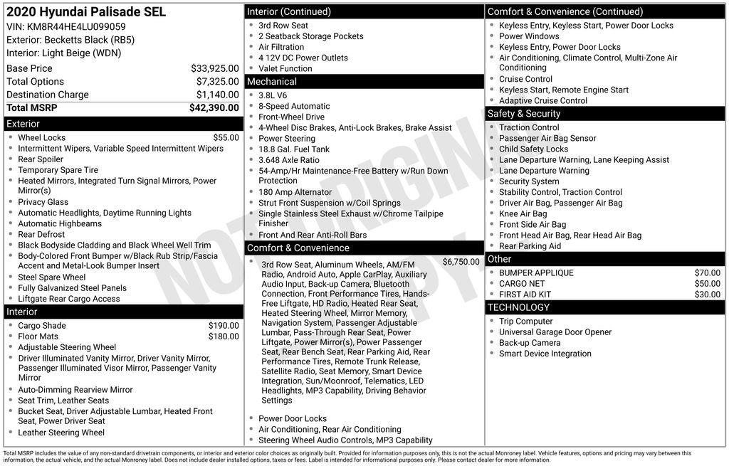 Used 2020 Hyundai Palisade SEL image 31