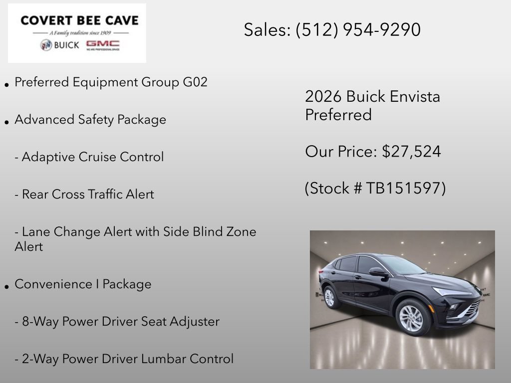 New 2026 Buick Envista Sport Touring w/ Convenience I Package FWD image 6