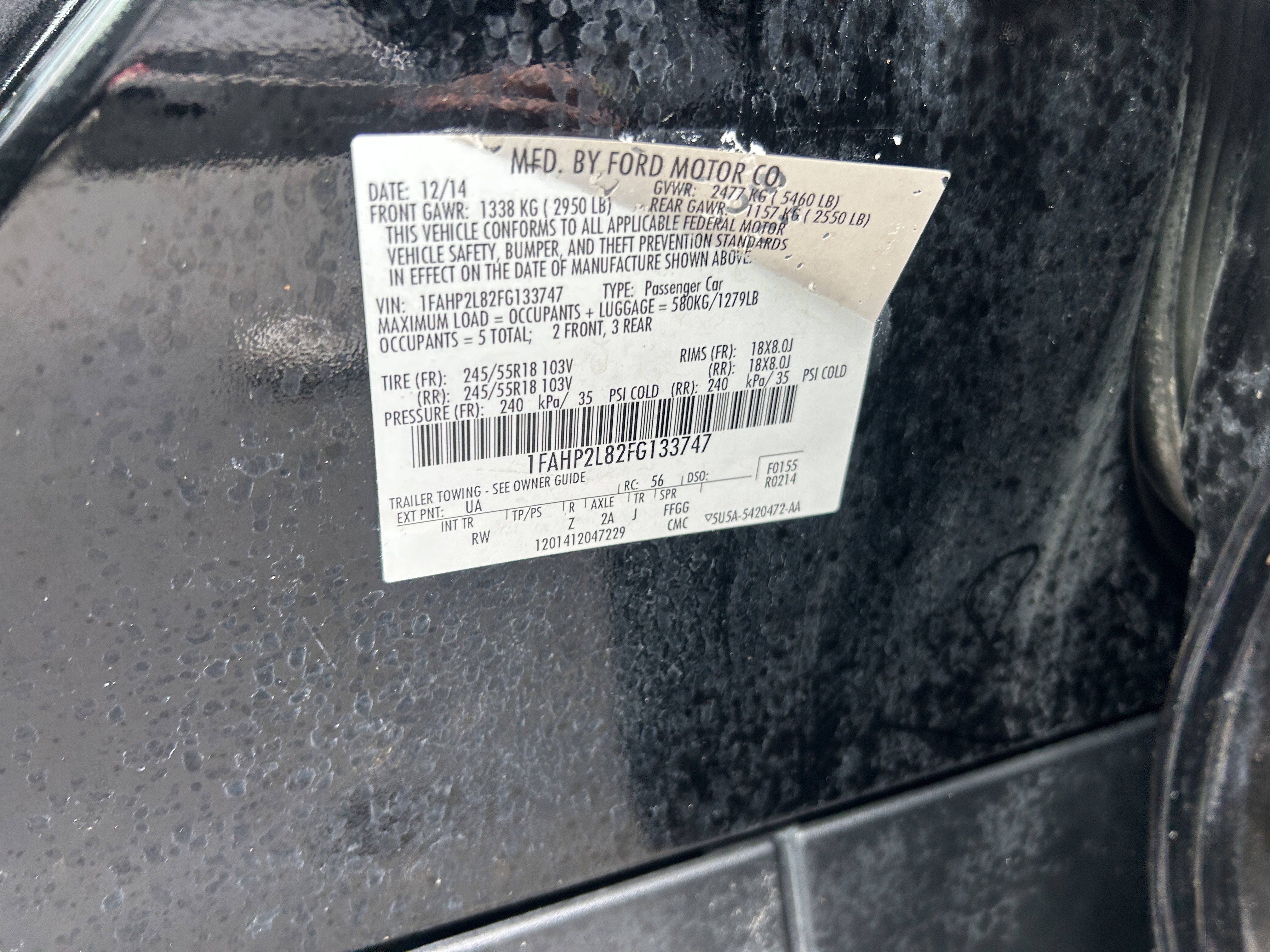 Used 2015 Ford Taurus Police Interceptor FWD image 18