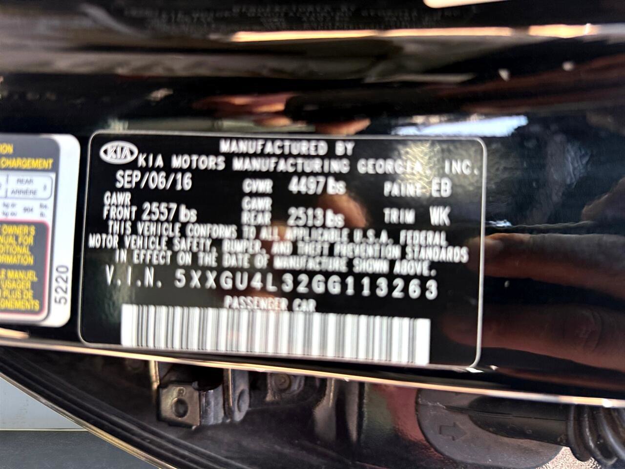 Used 2016 Kia Optima EX w/ Premium Package image 15