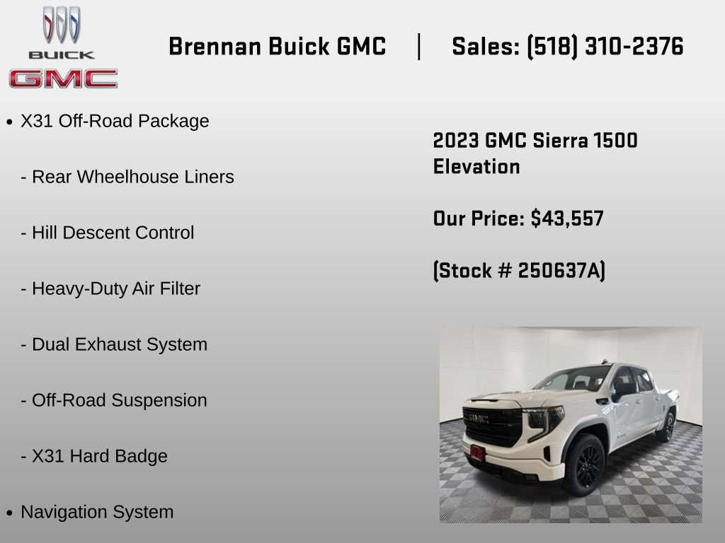 Certified 2023 GMC Sierra 1500 Elevation w/ X31 Off-Road Package image 6