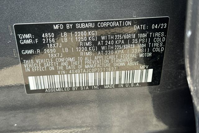 Used 2023 Subaru Outback Onyx Edition AWD/4WD image 35