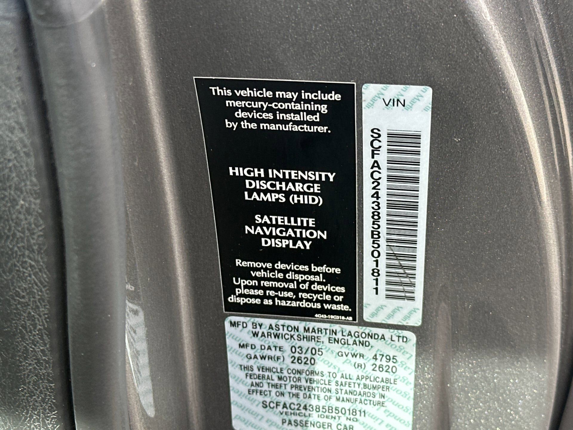 Used 2005 Aston Martin Vanquish S image 30