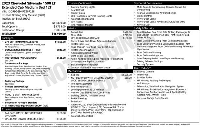 Used 2023 Chevrolet Silverado 1500 LT w/ Z71 Off-Road Package AWD/4WD image 24