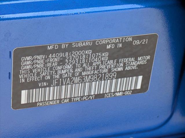 Used 2021 Subaru WRX STI Limited AWD/4WD image 30