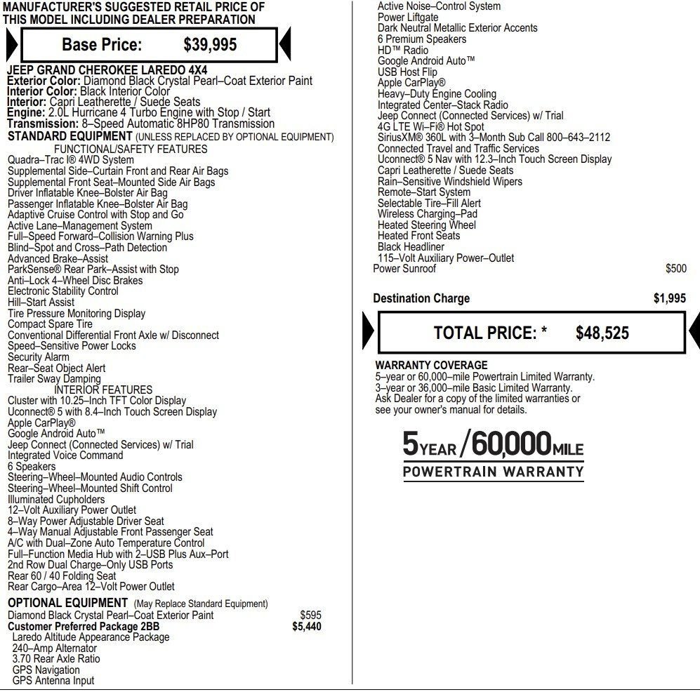 New 2026 Jeep Grand Cherokee Altitude image 2