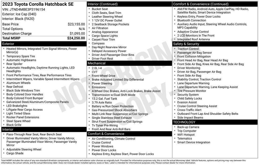Used 2023 Toyota Corolla SE image 6