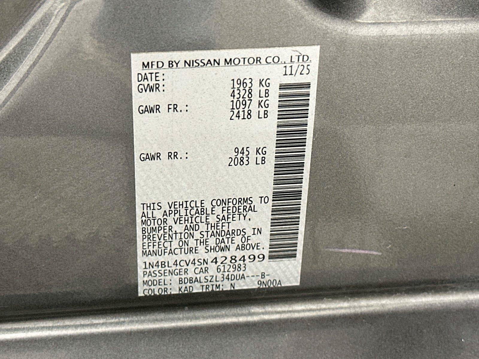 Used 2025 Nissan Altima 2.5 SR FWD image 21