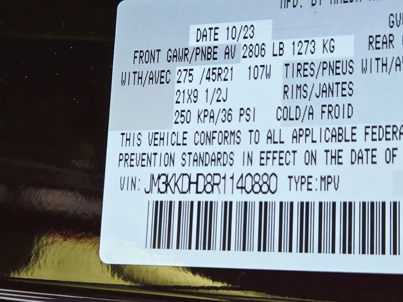 Certified 2024 MAZDA CX-90 3.3 Turbo w/ Premium Package image 33