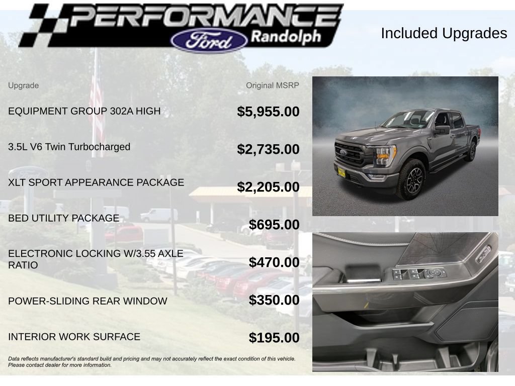 Used 2023 Ford F150 XLT w/ Equipment Group 302A High AWD/4WD image 7