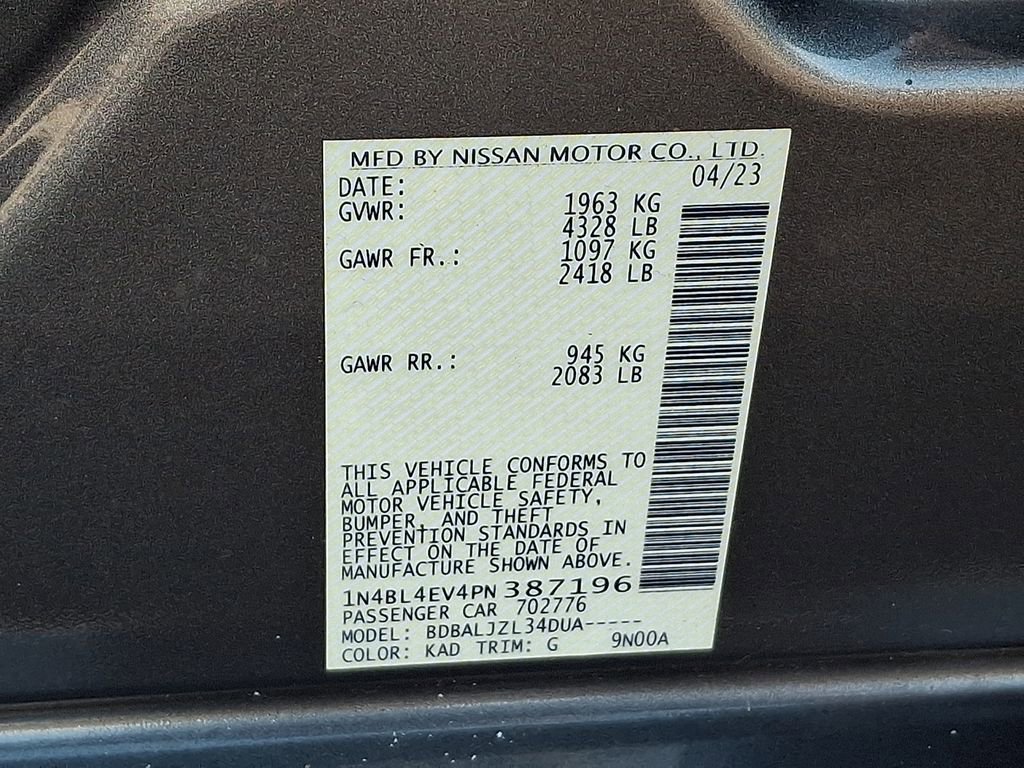 Used 2023 Nissan Altima 2.5 SL FWD image 28
