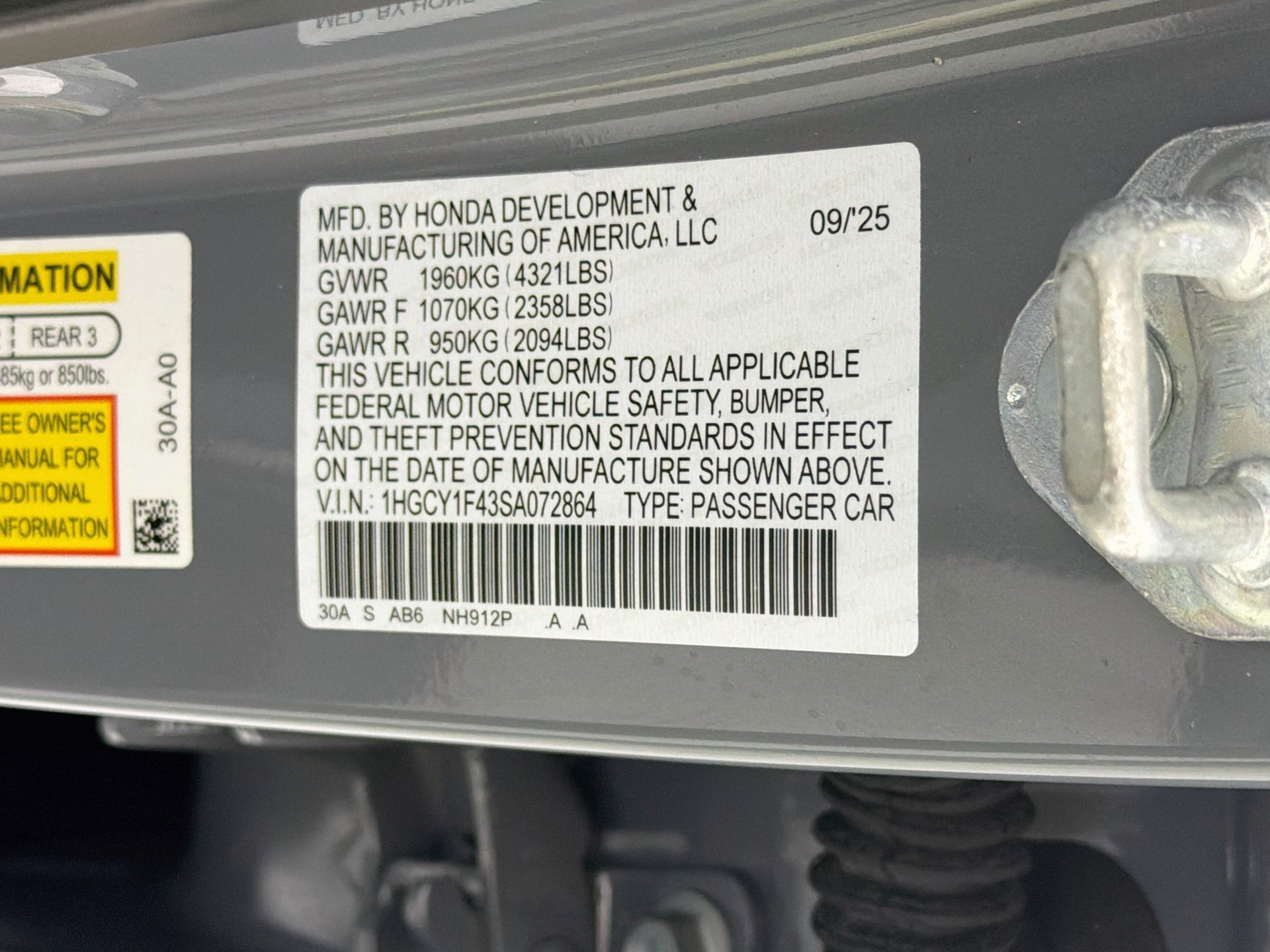 Certified 2025 Honda Accord SE image 40