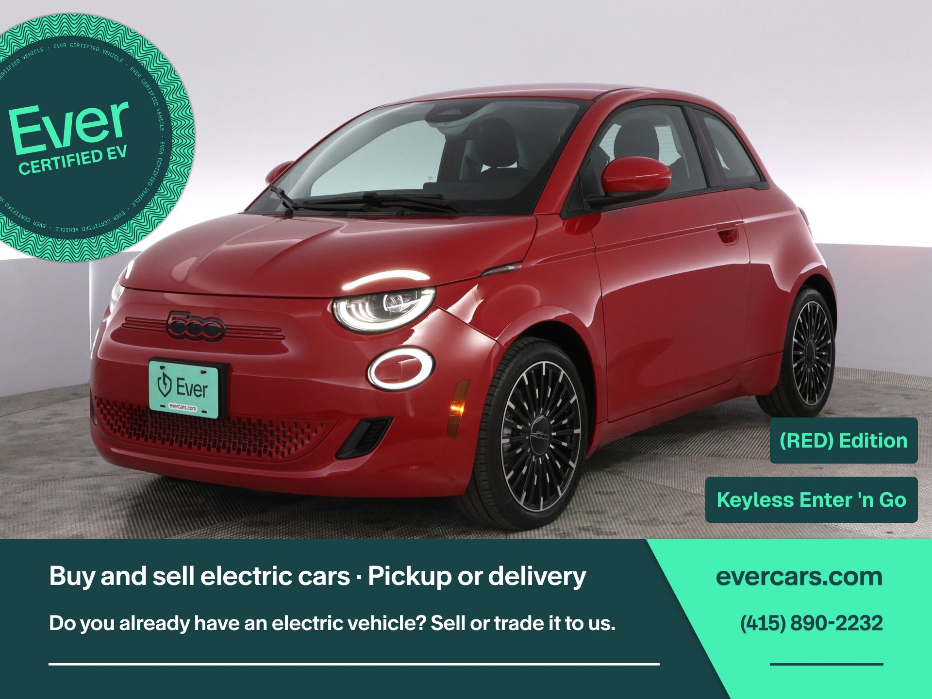 Used 2024 FIAT 500 e (RED)