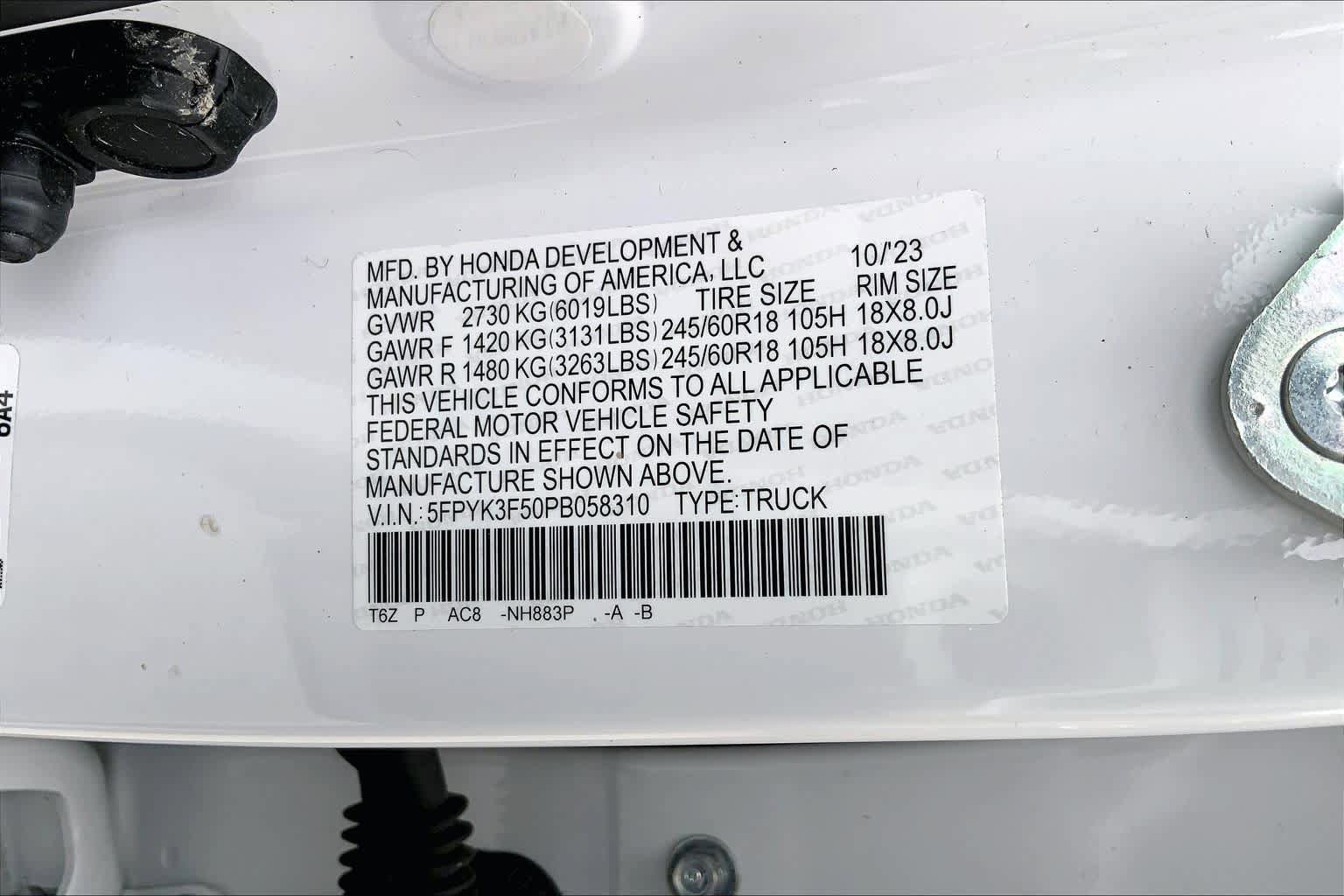 Used 2023 Honda Ridgeline RTL image 34