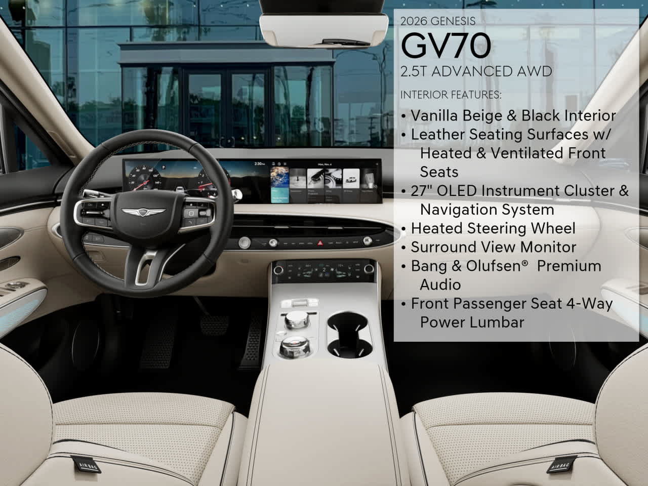 New 2026 Genesis GV70 2.5T Advanced AWD/4WD image 17
