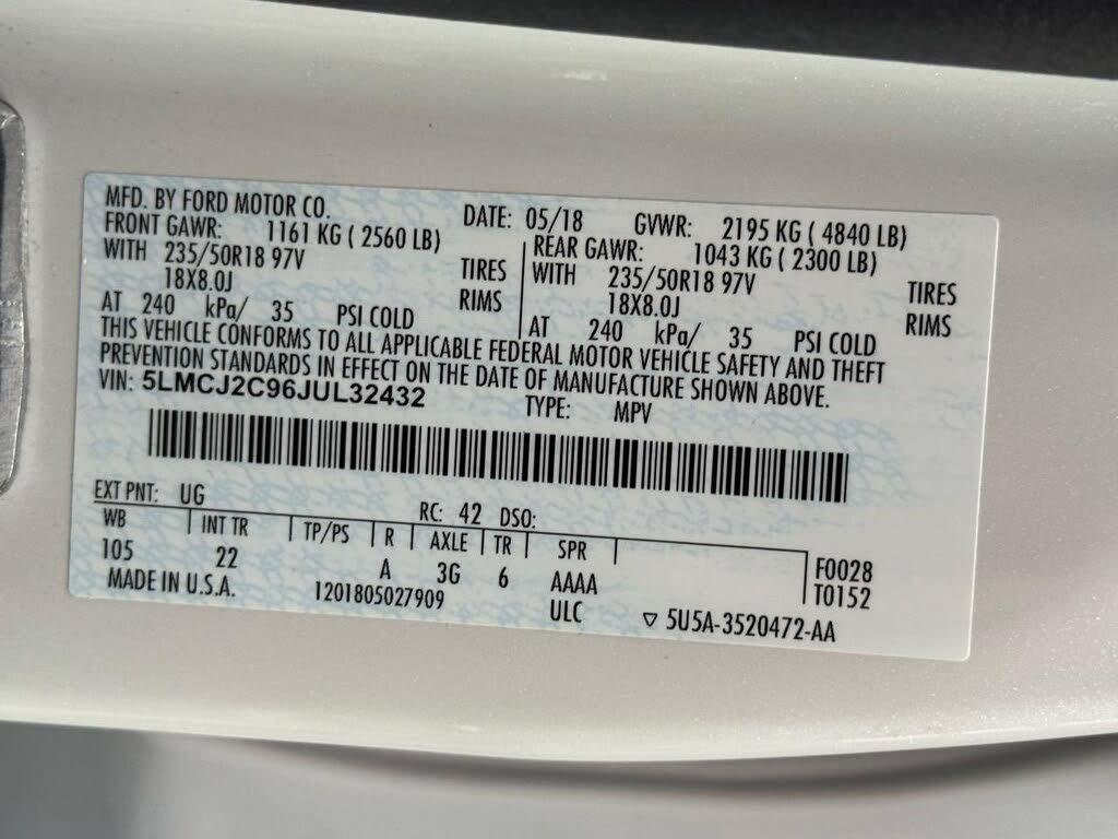 Used 2018 Lincoln MKC Select w/ Select Plus Package FWD image 38