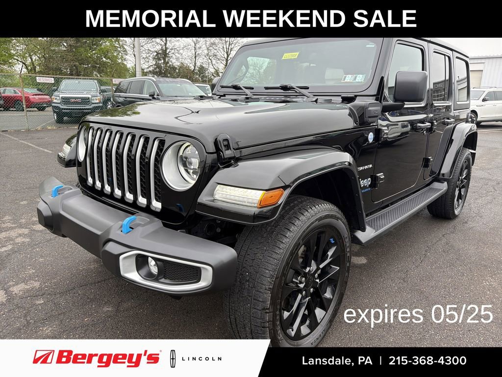 Used 2023 Jeep Wrangler Unlimited Sahara w/ Cold Weather Group AWD/4WD image 1
