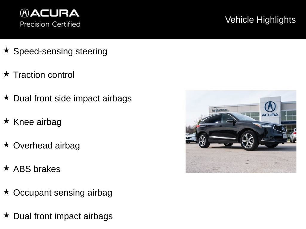 Certified 2023 Acura RDX AWD w/ Advance Package image 9