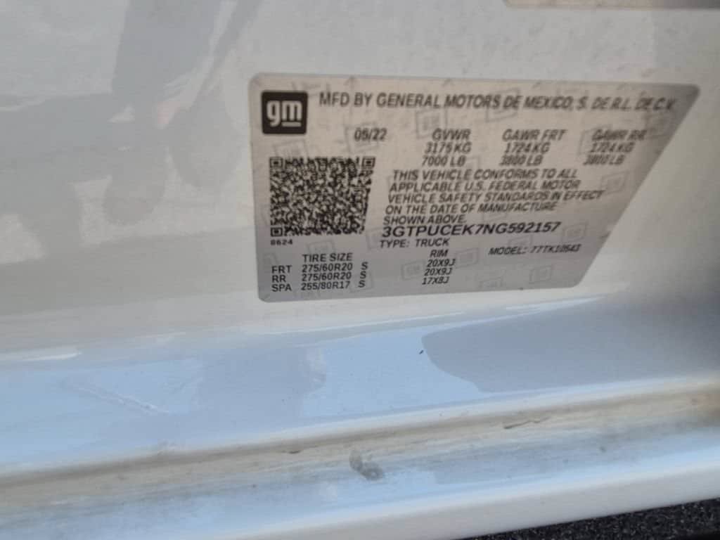 Certified 2022 GMC Sierra 1500 Elevation w/ LPO, Elevation Black Package AWD/4WD image 21