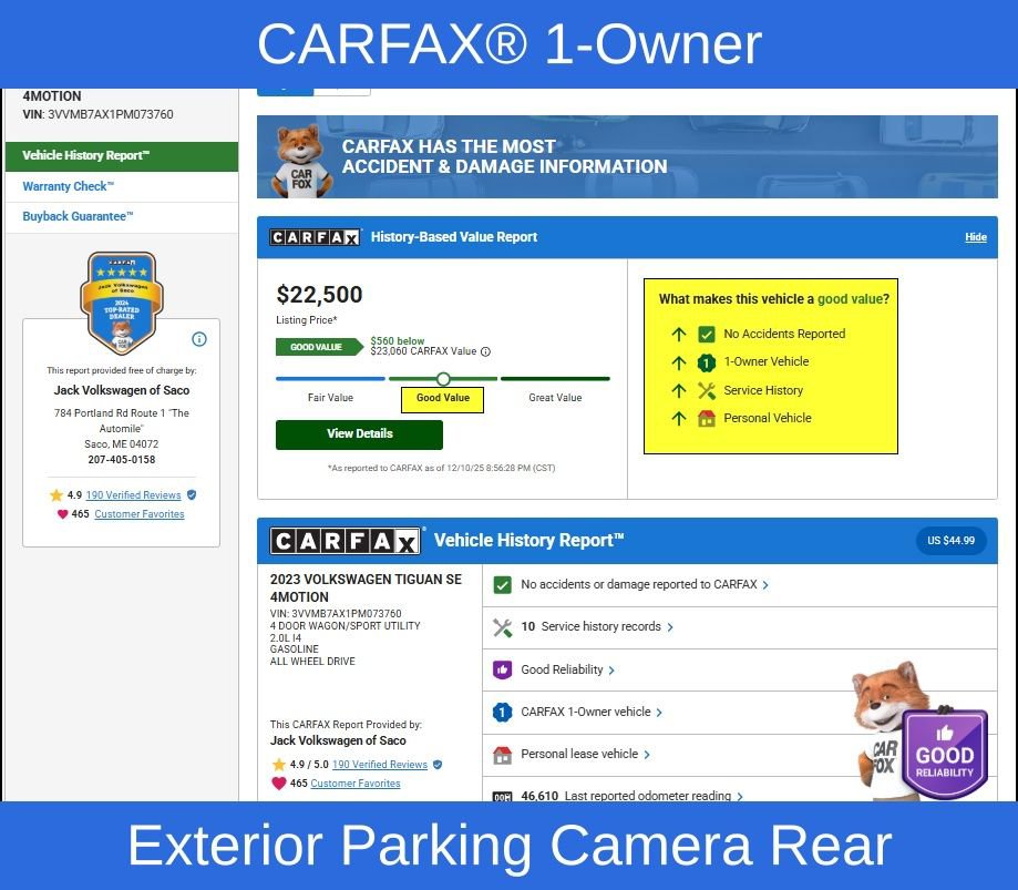 Used 2023 Volkswagen Tiguan SE w/ Panoramic Sunroof Package image 11