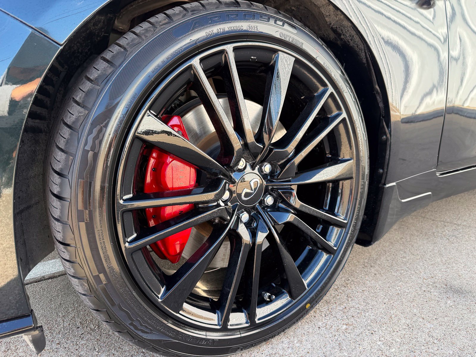 Used 2024 INFINITI Q50 Red Sport 400 w/ Black Opal Edition RWD image 48