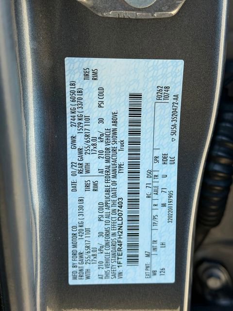 Used 2022 Ford Ranger XLT w/ Equipment Group 301A Mid image 29