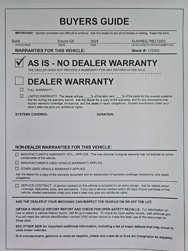 Used 2024 Buick Encore GX Sport Touring image 30