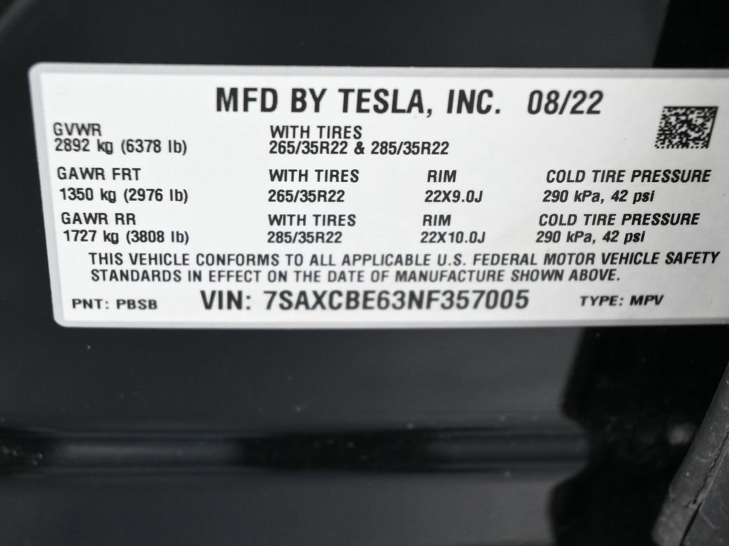 Used 2022 Tesla Model X Plaid AWD/4WD image 18