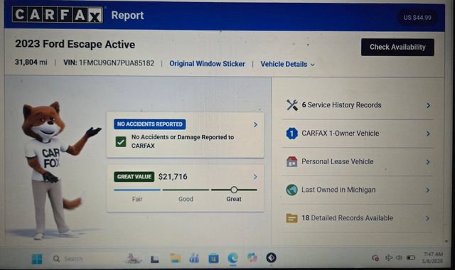 Used 2023 Ford Escape Active AWD/4WD image 44