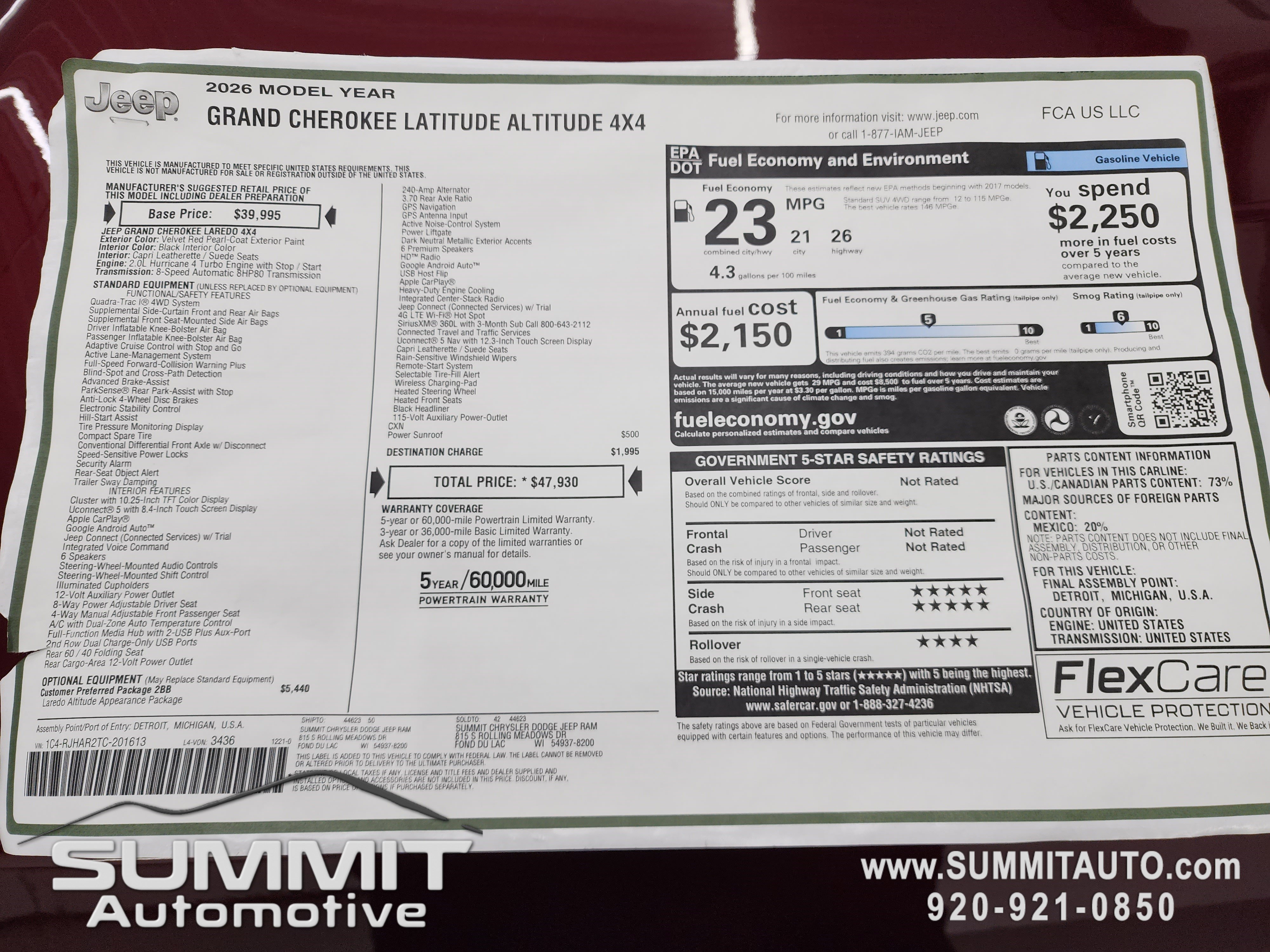 New 2026 Jeep Grand Cherokee Altitude image 41