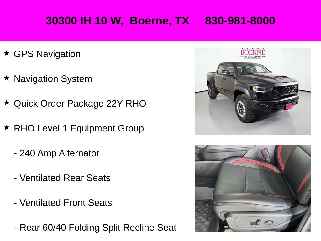 Used 2026 RAM 1500 RHO w/ RHO Level 1 Equipment Group image 10