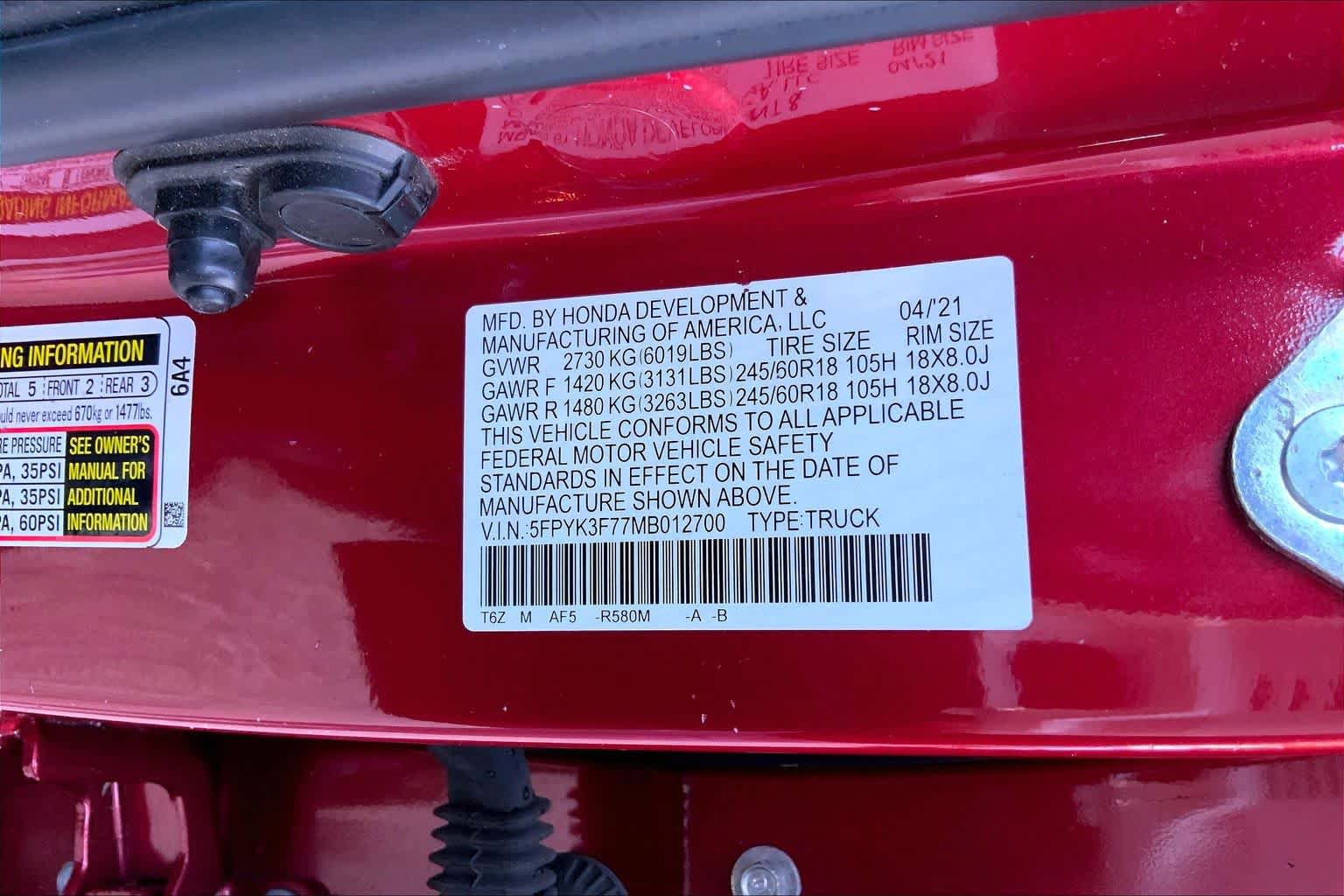 Used 2021 Honda Ridgeline RTL-E image 34