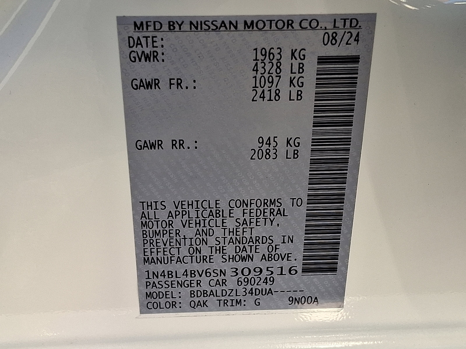 Certified 2025 Nissan Altima 2.5 S image 25