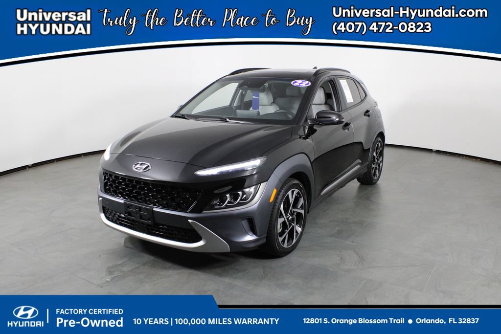 Certified 2022 Hyundai Kona Limited FWD image 1