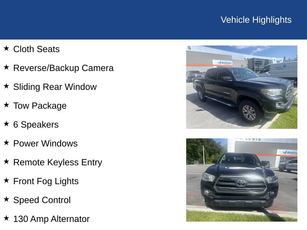 Used 2017 Toyota Tacoma SR5 w/ Tow Package RWD image 10