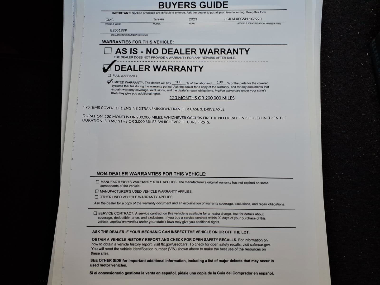 Used 2023 GMC Terrain Denali AWD/4WD image 43