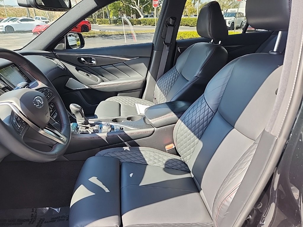 Used 2023 INFINITI Q50 Red Sport 400 w/ Black Opal Edition image 19