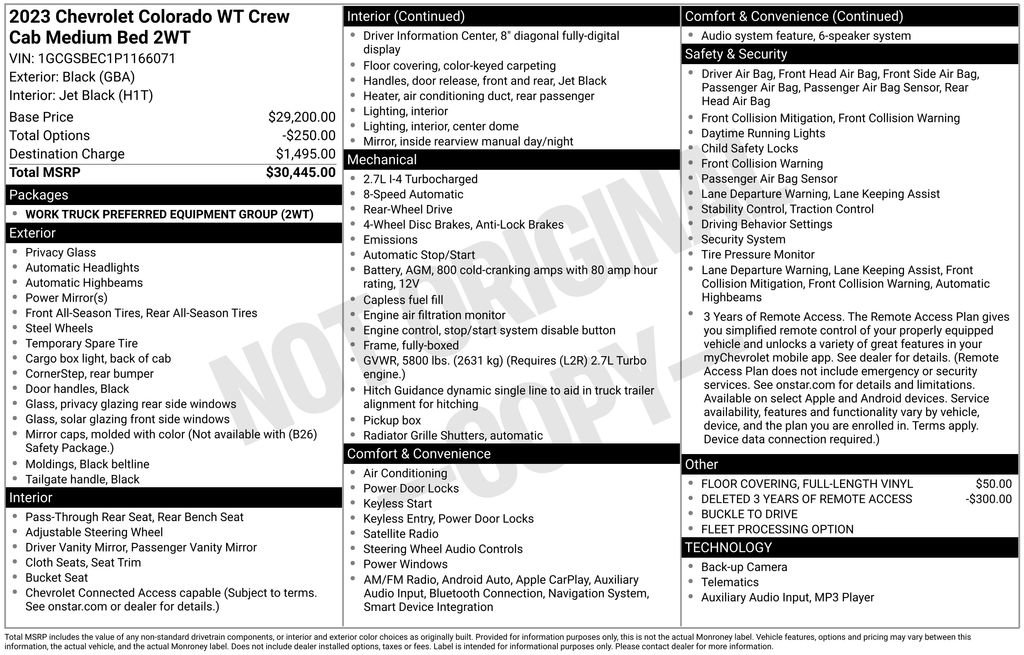 Used 2023 Chevrolet Colorado W/T image 29