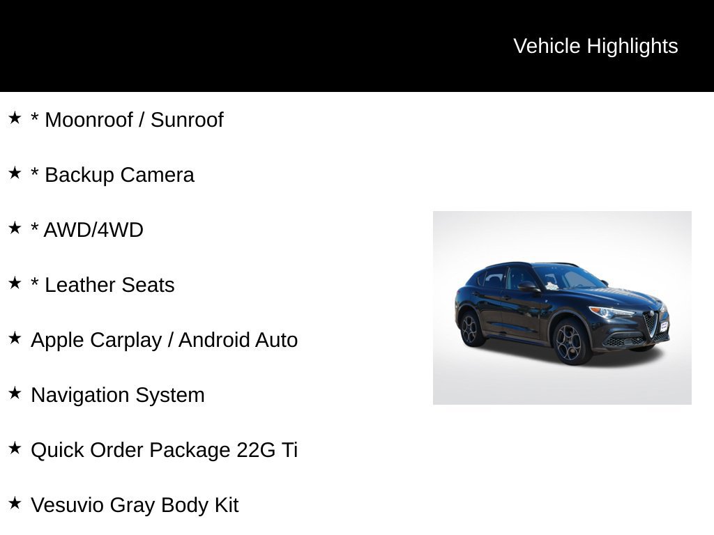 Used 2023 Alfa Romeo Stelvio Ti AWD/4WD image 2