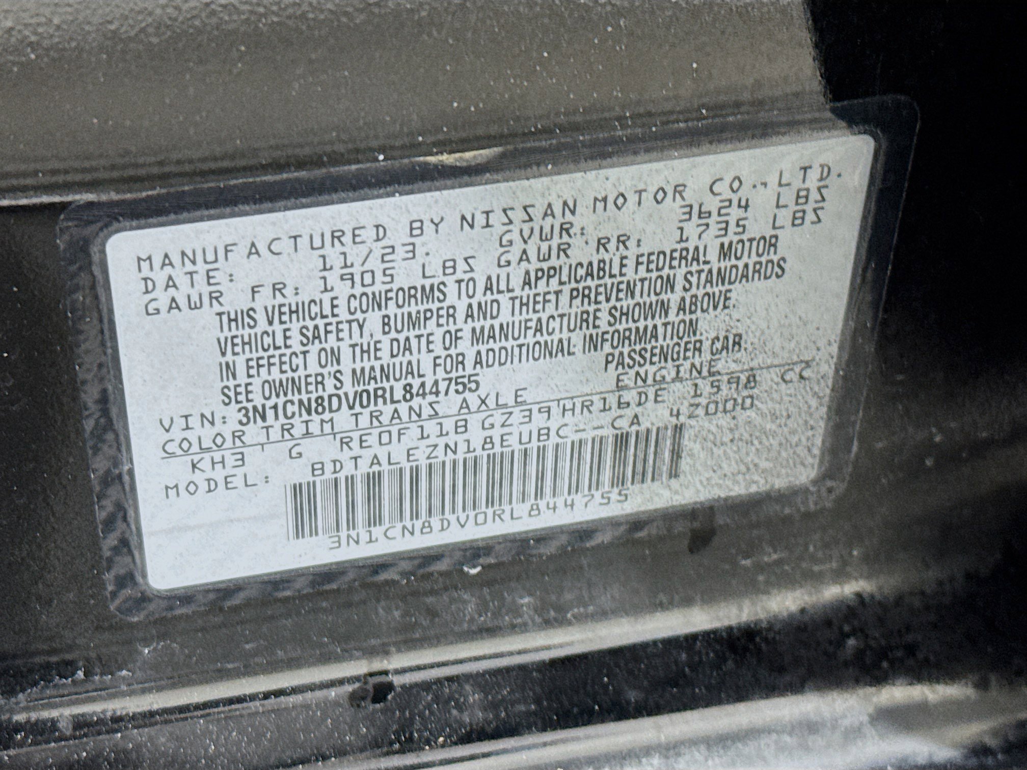 Used 2024 Nissan Versa S w/ S Plus Package image 36