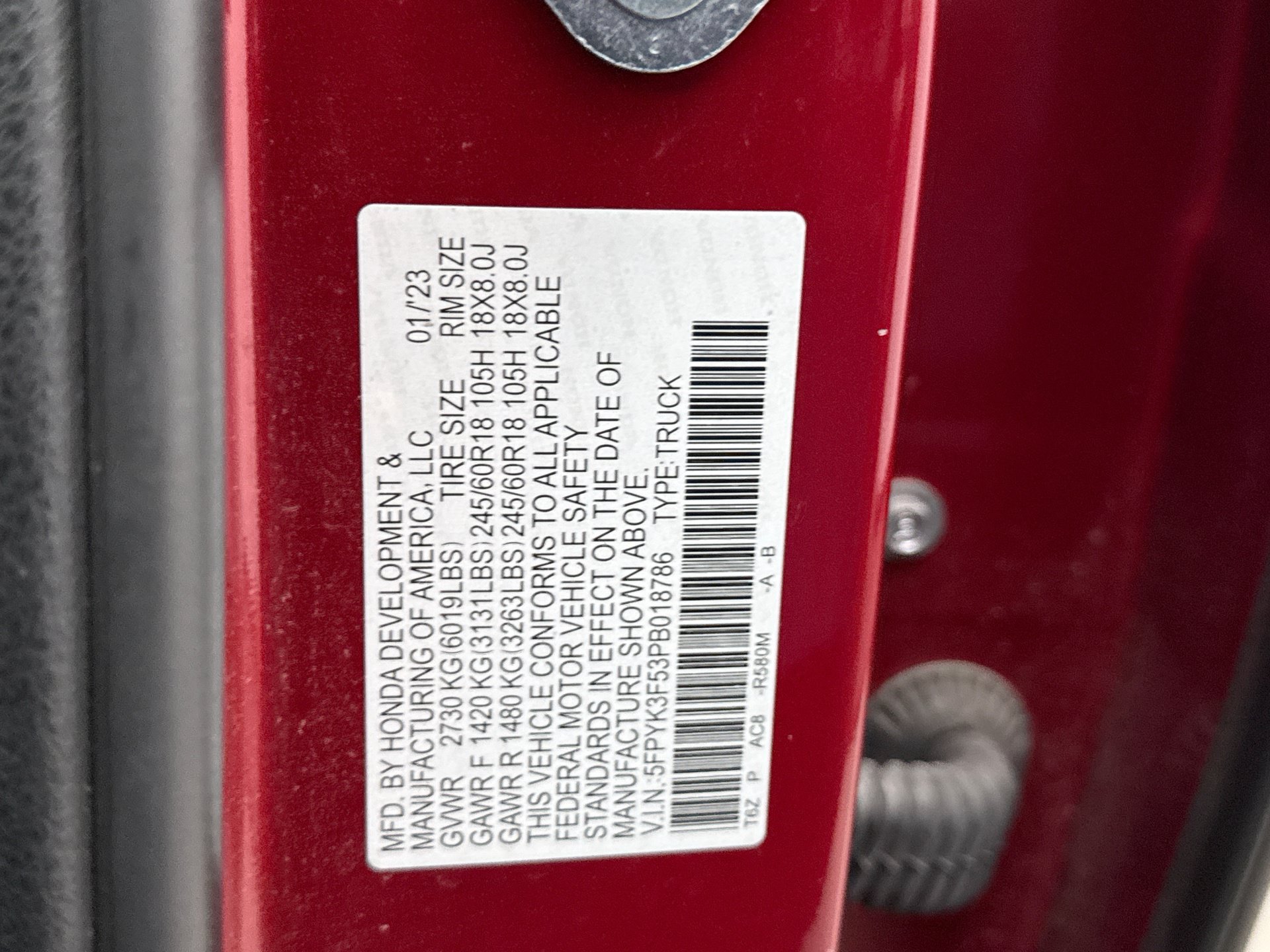 Used 2023 Honda Ridgeline RTL image 24