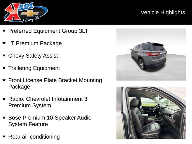 Certified 2021 Chevrolet Traverse LT w/ LT Premium Package AWD/4WD image 2