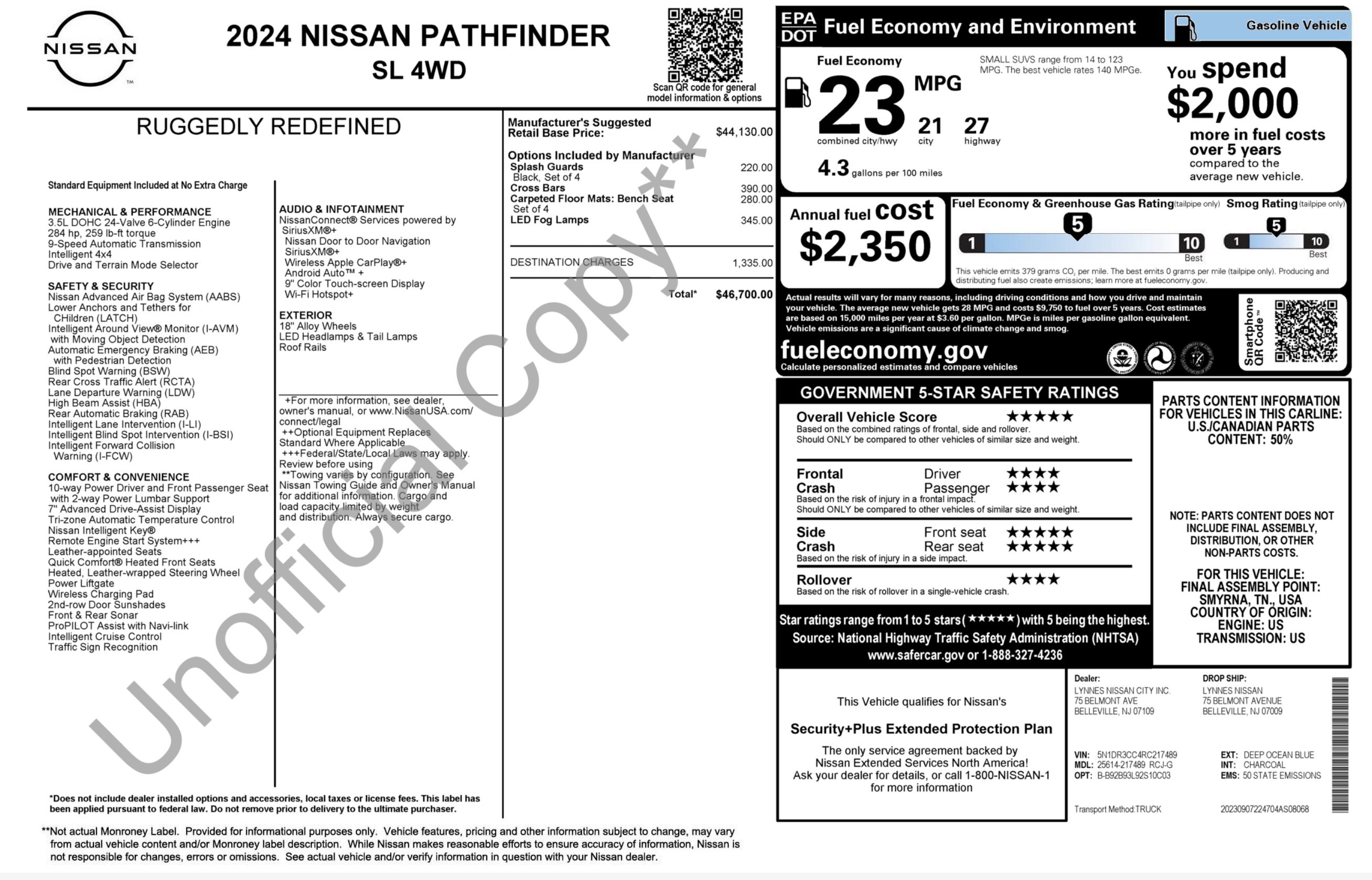 Used 2024 Nissan Pathfinder SL AWD/4WD image 3