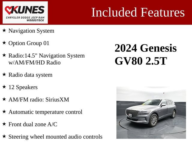 Used 2024 Genesis GV80 2.5T AWD/4WD image 3