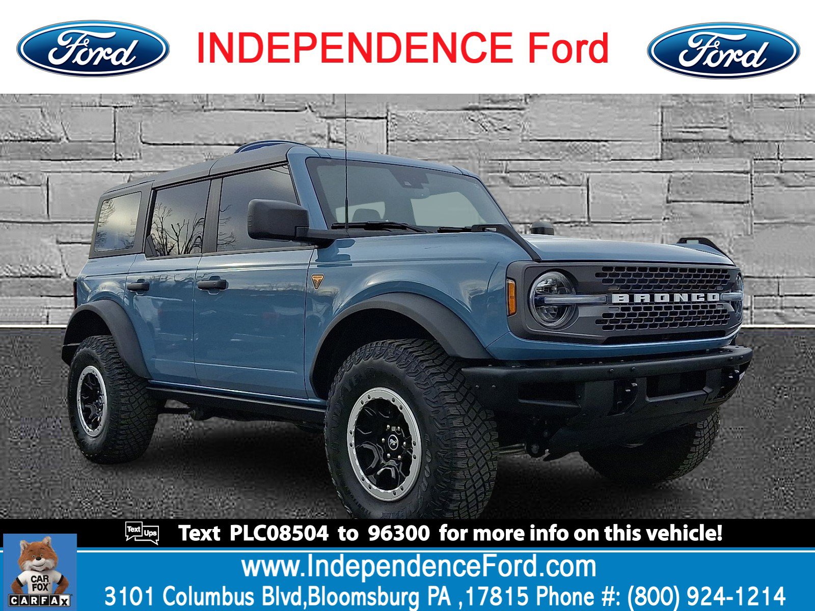 Certified 2023 Ford Bronco Badlands w/ Sasquatch Package image 1