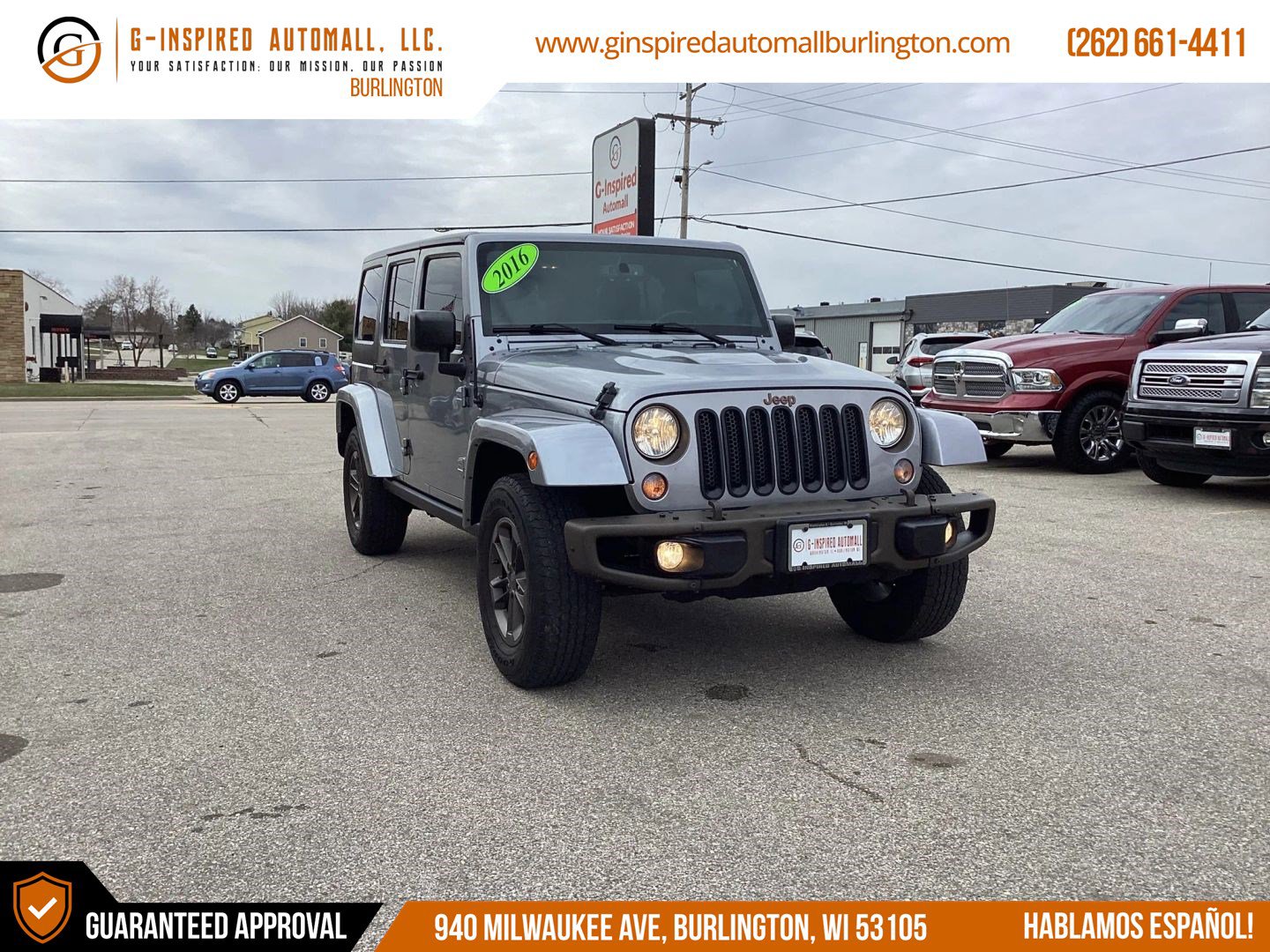 Used 2016 Jeep Wrangler Unlimited Sahara image 1